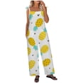 thumbnail image 1 of Birdeem Women Ladies Printed Summer Sleeveless Backless Loose Long Playsuits Rompers Jumpsuit, 1 of 8