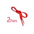 thumbnail image 3 of INSPIRE CHIC Lacets Unisexes Plats Unis Ruban 0,4 Pieds' de Large 2 Paires 100cm/39,4 Pouces Rouge, 3 of 6