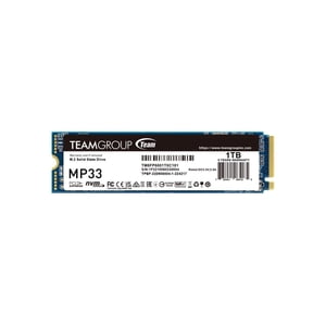 Team Group MP33 M.2 2280 1TB PCIe 3.0 x4 with NVMe 1.3 3D NAND Internal Solid State Drive (SSD) TM8FP6001T0C101