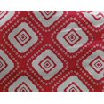 thumbnail image 4 of oneOone Tissu Georgette Viscose Rouge Géométrique Bandhani Matériel de Robe Tissu Imprimé Tissu au Mètre 42 Pouces de Large, 4 of 4