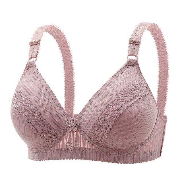 Birdeem Soutien-Gorge Brodé Brillant Confortable Respirant Sans Armatures