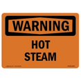 thumbnail image 1 of SignMission OS-WS-A-1218-L-12640 Panneau d'Avertissement OSHA 12 x 18 Po - Hot Steam, 1 of 1