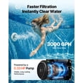thumbnail image 4 of VEVOR 12 in Sand Filter Pump for Above Ground Pool, 0.33 HP 3000 GPH, Swimming Pool Sand Filter Pump with Pre-Assembled Core & Leak-Resistant Design, 6-Way Valve, High-Efficiency Filtration for Pools, 4 of 9