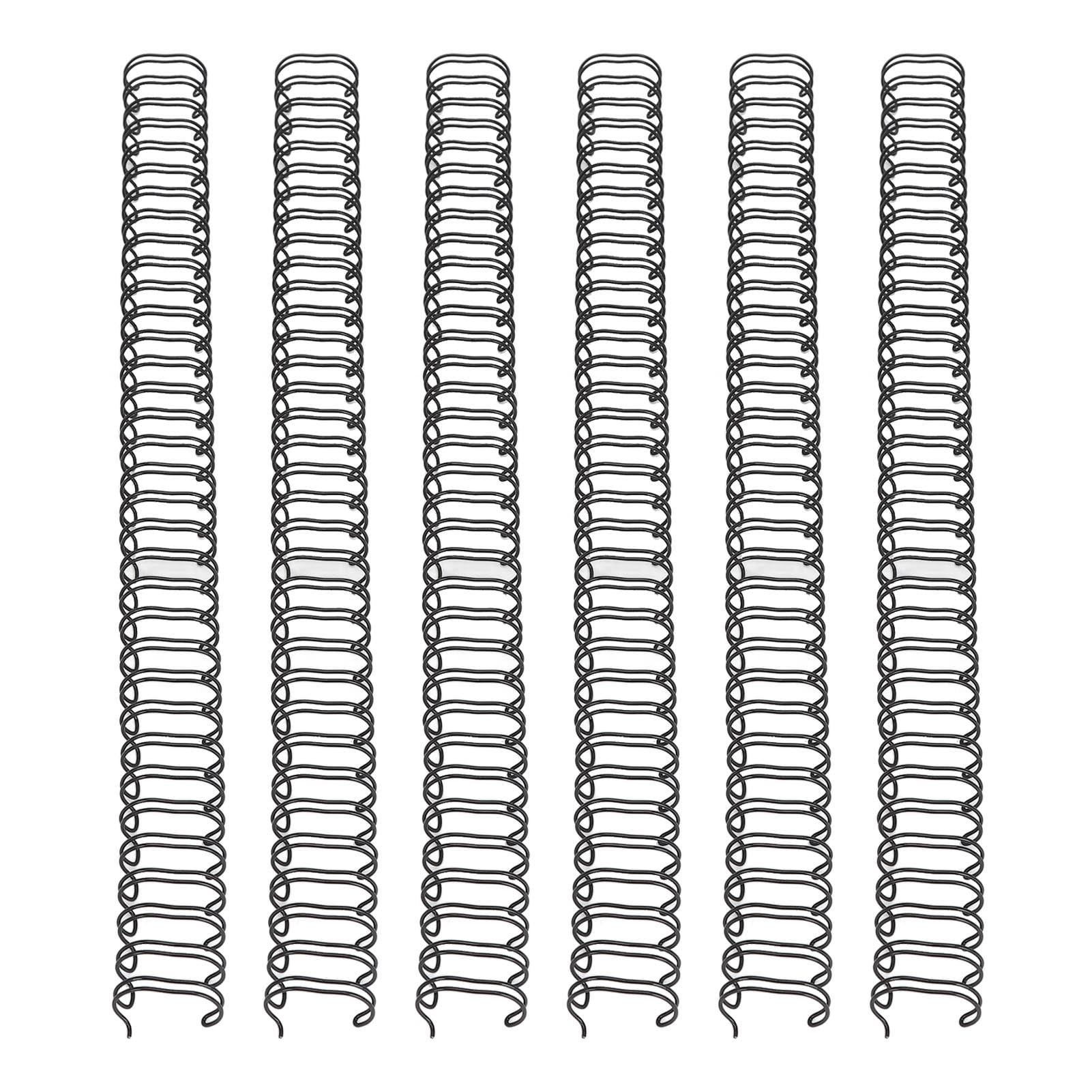 100pcs A4 Binding Wire 100 Sheets Capacity Wire Binding Spine 1/2in Diameter 34 Double  3:1 Pitch