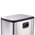 thumbnail image 1 of 5.3 Gallon Trash Can, Stainless Steel Garbage Can, Small Rectangular Trash Can with Soft Close Lid Foot Pedal & Inner Bucket for Kitchen Home Office Bedroom Living Room (20 Liter), 1 of 9