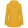 thumbnail image 3 of Manteaux pour Femmes Manteau de Pluie Uni Extérieur Grande Taille Imperméable Imperméable à Capuche Coupe-Vent Manteau d'Entraînement en Liquidation, 3 of 5