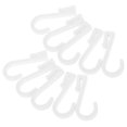 thumbnail image 1 of WRITWAA 10Pcs Plastic Flat Hooks For Bathroom Shelving Unit White Hanging Storage Solution For Home Organization, 1 of 7