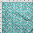 thumbnail image 3 of oneOone Organic Cotton Poplin Twill Fabric Triangle & Line Geometric Decor Fabric Printed BTY 42 Inch Wide, 3 of 4