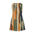 thumbnail image 5 of Ovzne Robes Grande Taille pour Femmes aux Formes Robe de Plage Robe d'Été Décontractée pour Femmes Mode Imprimée avec Poche Sans Manches à Col en V Robe Grande Taille Imprimée Liquidation, 5 of 5