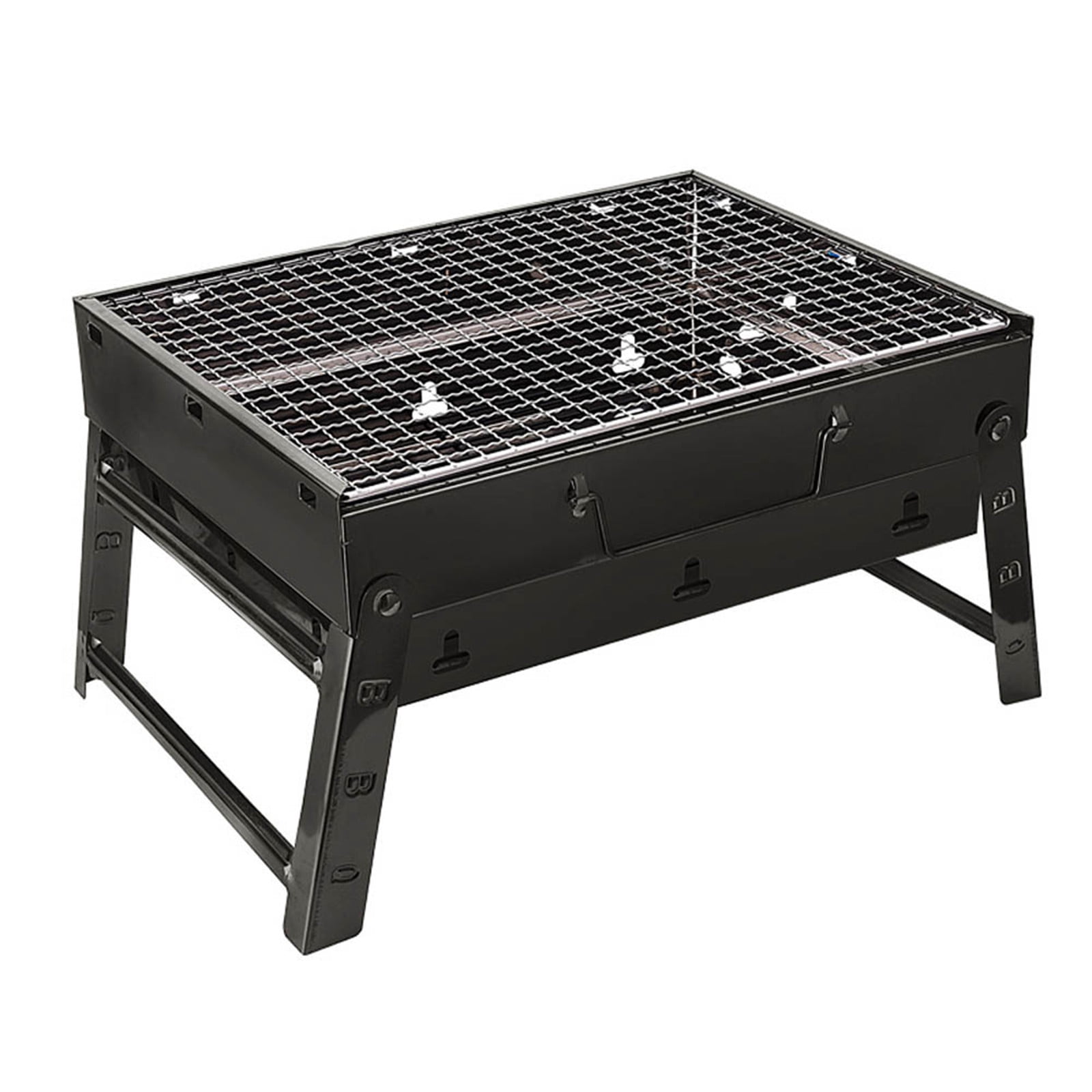 TopLLC Foldable Outdoor BBQ Grill With Thickened Grate Thickened Non-Stick Stove For Outdoor Barbecue And Home Cooking 35x27x20cm/13.78x10.63x7.87in
