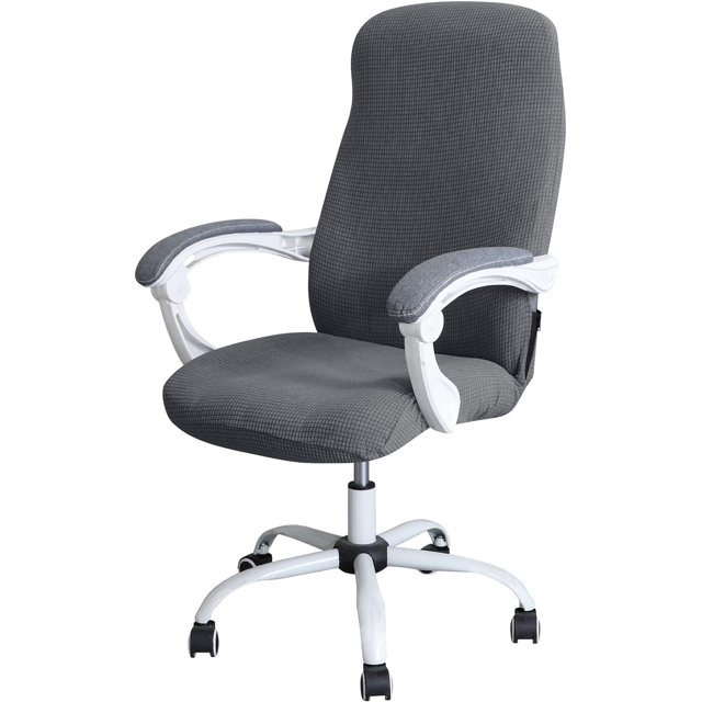 ORUYROP Housse d'Accoudoir de Chaise de Bureau Extensible Résistante à l'Eau en Spandex Extensible Jacquard Housse de Chaise d'Ordinateur pour Chaises de Bureau L Vert