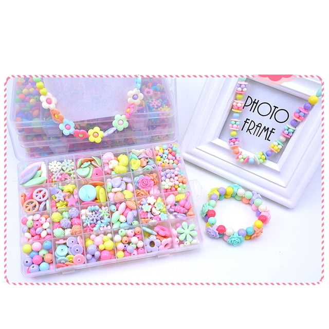 Beads For Girls Toys Diy Bracelets Toys Jewelry Bracelet Making Kit Diy Jewelry Making Craft Kit Bracelet Making Kit 9pcs Set Kids Jewelry Bracelet Making Beads Kit Puzzle