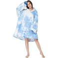 thumbnail image 3 of Oversized Wearable Pajamas With Big Pockets,Soft Plush Sweatshirt Hooded Popular Tops One Size Fits, 3 of 6