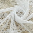 thumbnail image 4 of Floral Lace Sheer Curtains - Rod Pocket Window Voile Sheer Drapes for Bedroom Kitchen Short Curtains, 1 Panel, 4 of 7