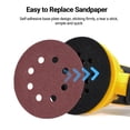 thumbnail image 3 of Sanding machine,Variable Speed Sander 5-inch Orbital Sander Sandpapers 12000rpm 6 Include Sander With 15pcs 6 Variable Speed Orbital Sander With 12000rpm 6 Variable With 15pcs Sandpapers Wotao, 3 of 6