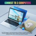 thumbnail image 4 of 2.4G Wireless Mouse 3600 DPI Wireless Mouse Ergonomic Gaming Mouse RGB Lighting Type-C Rechargeable For PC Laptop Computer T90RGB 3-mode charging -white, 4 of 5