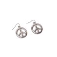 thumbnail image 1 of Costume Earrings - Peace Sign - Silver, 1 of 1