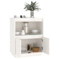 thumbnail image 2 of vidaXL Sideboard White 60x34x75 cm Solid Wood Pine, 2 of 5
