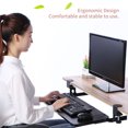 thumbnail image 4 of Clamp On Keyboard Tray Under Desk Pull Out Platform Height Adjustable Keyboard Drawer 20.5 x 9.8 Inch Ergonomic Slide-Out Computer Keyboard Stand Holder Sliding Desk Extender for, 4 of 7
