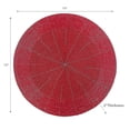 thumbnail image 2 of Placemat Rond Des Perles De Noël Rouge - Ensemble De 4, 2 of 4
