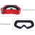 thumbnail image 3 of Lunettes de Sport de Motocross, Lunettes de Moto VTT Motocross hors Route Course Conduite Lunettes Anti UV, Sangle Ajustable, pour Conduite Course Plein Air Lunettes,d, 3 of 7
