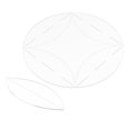 thumbnail image 1 of GUOOL Clear Quilt Circle Template Round Acrylic Mosaic Tool Reusable Quilting Template 8inch, 1 of 9