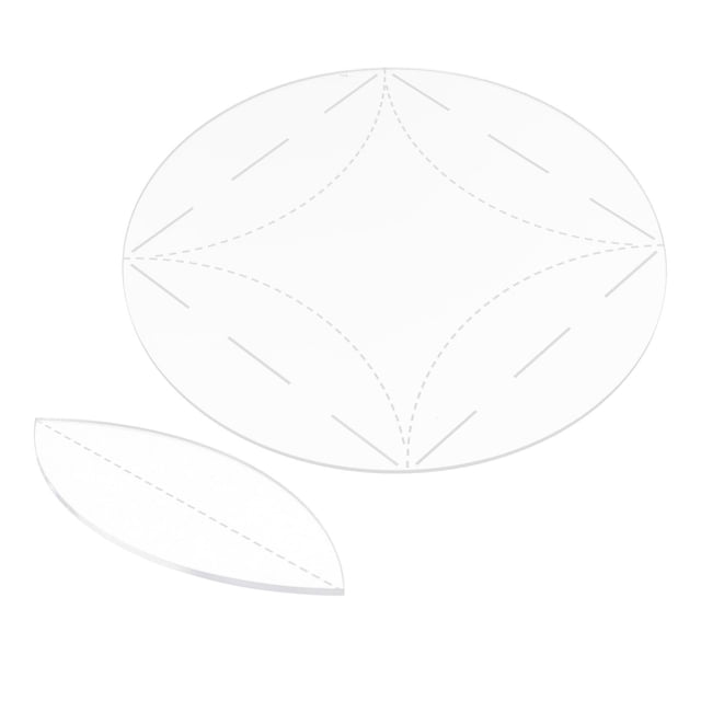 GUOOL Clear Quilt Circle Template Round Acrylic Mosaic Tool Reusable Quilting Template 8inch