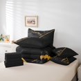 thumbnail image 4 of YST Black Watercolor Bedding Set, Full Size, 7-Piece, 4 of 4