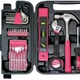 thumbnail image 1 of Apollo Tools DT9408P 53 Piece Household Tool Set with Wrenches, Precision Screwdriver Set and Most Reached for Hand Tools in Storage Case Pink Ribbon, 1 of 2