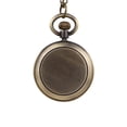 thumbnail image 4 of EGNMCR Vintage Round Dial Quartz Small Pocket Watch Classical Roman Scale Pocket Watch pocket watch, 4 of 5
