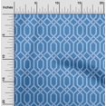 thumbnail image 2 of oneOone Rayon Medium Blue Fabric Geometrical Fabric For Sewing Printed Craft Fabric By The Yard 56 Inch Wide, 2 of 4