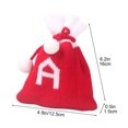 thumbnail image 3 of Embroidered Knitted Christmas Candy Bags Mini Monogrammed Stocking Stuffers for Tree Decor, Reusable Gift Pouches for Treats & Small Presents, Festive Hanging Party Favors, 3 of 9