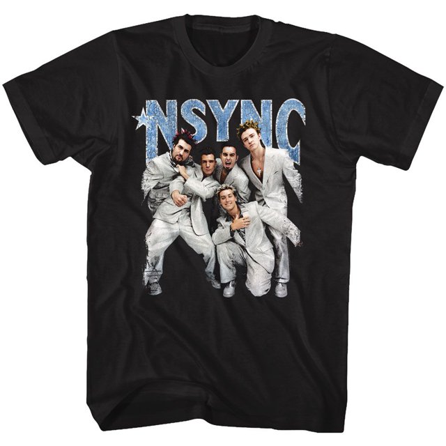 NSYNC T-Shirt Noir pour Adulte Strike A Pose
