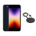 thumbnail image 1 of Refurbished Apple iPhone SE (3rd Gen) A2595 (Fully Unlocked) 64GB Midnight (Grade B) w/ Wireless Charger, 1 of 4