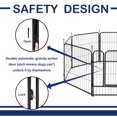 thumbnail image 3 of QRInnovations 24" Pet Fence 16 Panels Rust Resistant Metal Outdoor Exercise Pet Pen with Doors for Large/Medium/Small Dogs, Pet Puppy Playpen for Yard, Camping, RV, 3 of 15