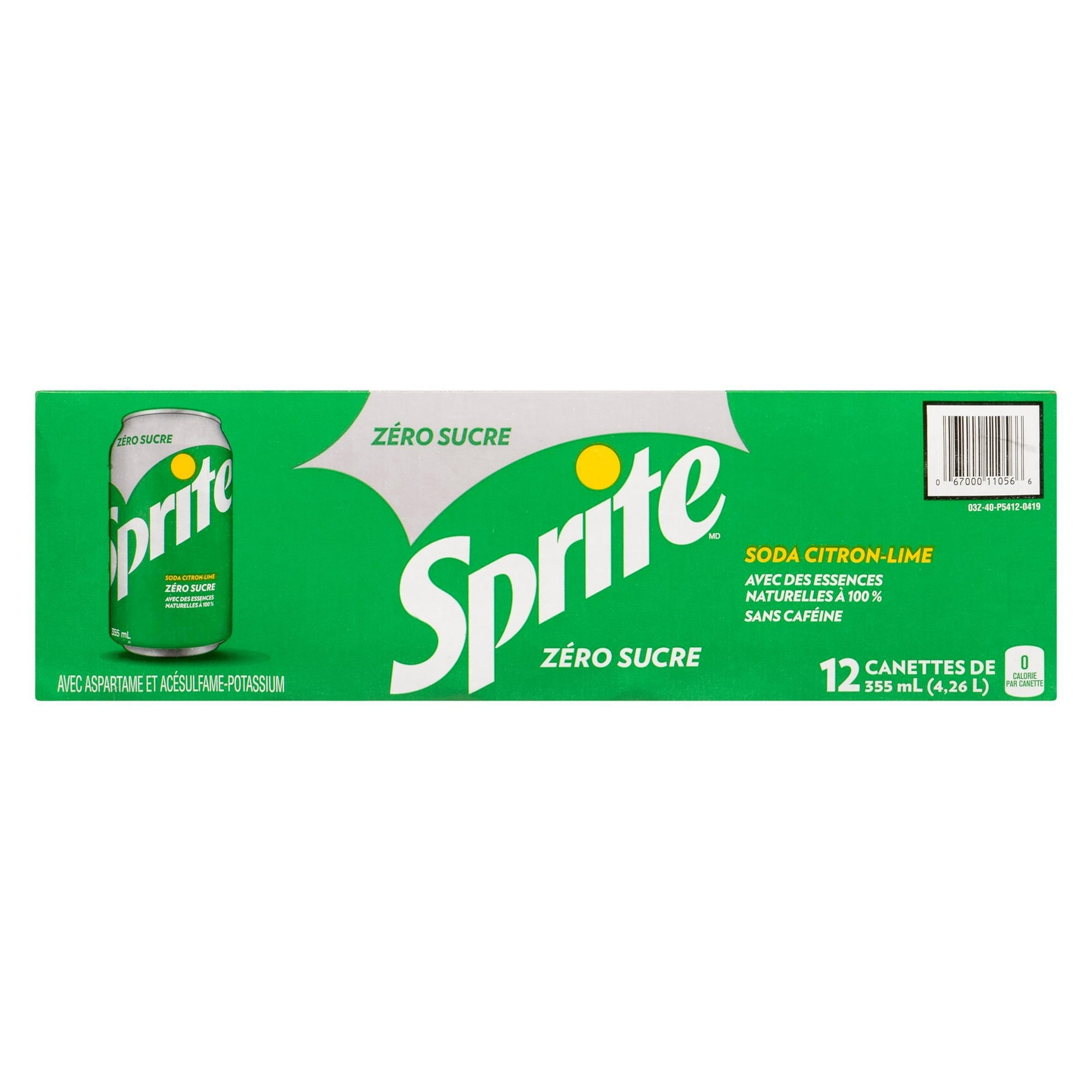 Sprite Zéro Fridge Pack Cannettes, 355 mL, 12 Pack