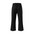 thumbnail image 3 of Capris, Mens Fashion Summer Drawstring Elastic Waist Casual Solid Color Capris Pants, 3 of 4