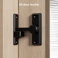 thumbnail image 4 of No-Drill Door Lock Sliding Gate Lock Push-Pull Door Fastener Adjustable Cabinet Lock Easy-Install Door Stopper 12ml, 4 of 5