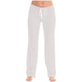 thumbnail image 1 of FAIWAD Pantalon de Pyjama Femme Décontracté Confortable Ample Pantalon de Maison Extensible à Cordon Bas de Pyjama Pantalon Tenue d'Intérieur, 1 of 5