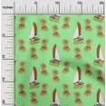 thumbnail image 2 of oneOone Velvet Light Green Fabric Beach Sewing Material Print Fabric By The Yard 58 Inch Wide, 2 of 4