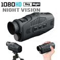 thumbnail image 2 of 1080P Monocular Infrared Night Vision Day Night Use Device 5X Digital HD Zoom 300M Full Dark Viewing Distance Telescope, 2 of 7