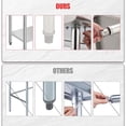 thumbnail image 3 of BeesClover Stainless Steel Table for Prep & Work with Backsplash, Kitchen Heavy Duty Table with Adjustable Under Shelf and Foot for Restaurant, Home and Hotel, 3 of 7
