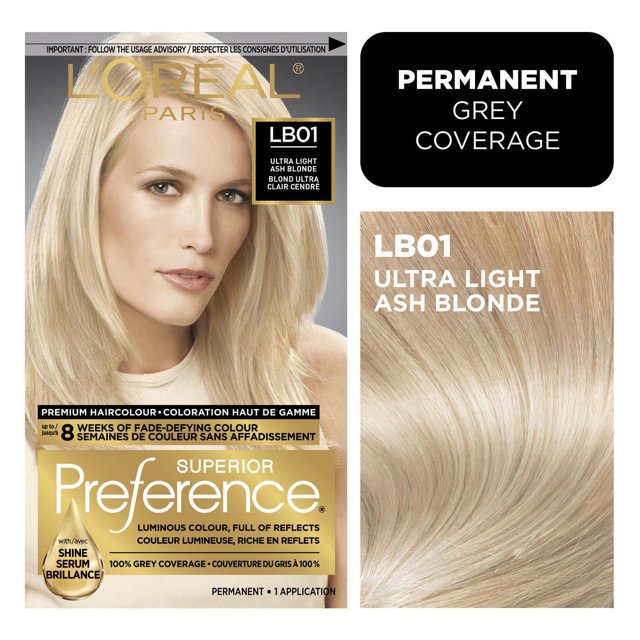 L'Oreal Paris Superior Preference Permanent Hair Color, Oil-in-Gel, Blond/Or, 1 boite