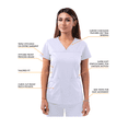 thumbnail image 3 of Adar Pro Blouses Médicales pour Femmes - Haut à Col en V, 3 of 7