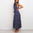 thumbnail image 3 of Lenago Robes Grande Taille pour Femmes Mode Été Dos Nu Sans Manches Imprimé Aguichant Soirée Robe Longue à Bretelles Robes de Plage en Solde, 3 of 4