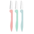 thumbnail image 1 of YOPTOP 3 Pcs Rasoir pour Sourcils Rasoirs pour Sourcils Rasoir Microblades pour Femmes Visage Poils Outil de Dermaplaning Tondeuse Sculptante avec Couverture de Précision Soins de la Peau - shape1,shape2, 1 of 5