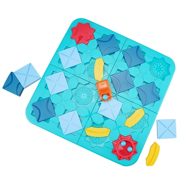 Logical Road Builder Toy for Christmas Gift 118 Challenges Multifunctional Road Building Maze Toy Parent-children Interaction Logic Reasoning Toys Hand-on Ability Training Puzzle Toy for
