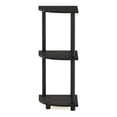 thumbnail image 1 of Furinno 12077EX/BK Turn-N-Tube 3-Tier Corner Display Rack Multipurpose Shelving Unit, Espresso/Black, 1 of 6