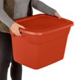 thumbnail image 3 of Sterilite Orange 68L Tote, 3 of 5