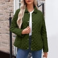 thumbnail image 1 of TIMIFIS Manteau Matelassé pour Femmes, Léger, à Boutons, Col Ras du Cou, Manteau Matelassé Décontracté, Couleur Unie, Confortable, Tendance, Automne Hiver, Doudoune, 1 of 9